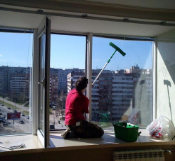 Мытье окон в однокомнатной квартире Линёво